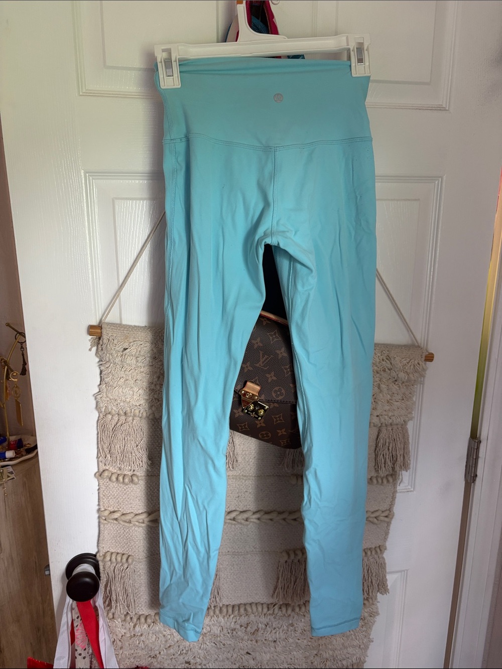 Lululemon Light Blue High-Waisted Leggings